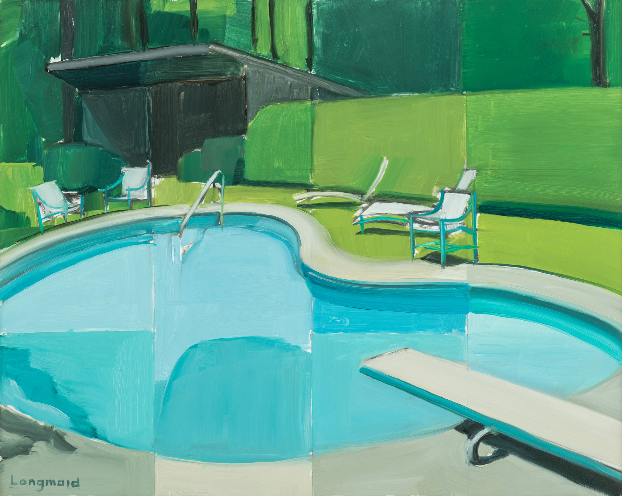 Painting of pool