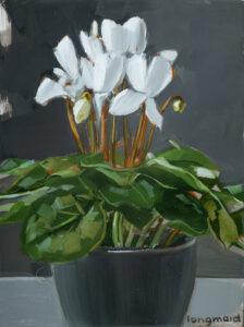 Searching for Light in the Darkness, 12 H x 9 W x 1.5 D, oil on cradled wood panel